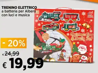 Ipercoop TRENINO ELETTRICO a batteria per Albero offerta