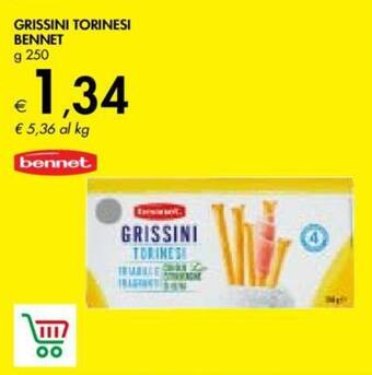 Bennet GRISSINI TORINESI BENNET g 250 offerta