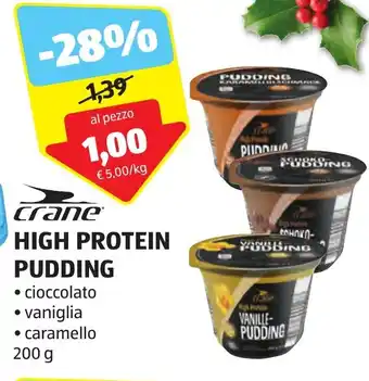 ALDI Crane HIGH PROTEIN PUDDING 200 g offerta
