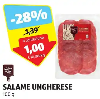 ALDI SALAME UNGHERESE 100 g offerta