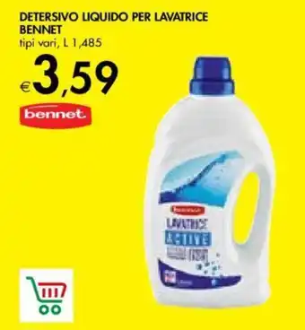 Bennet DETERSIVO LIQUIDO PER LAVATRICE BENNET tipi vari, L 1,485 offerta
