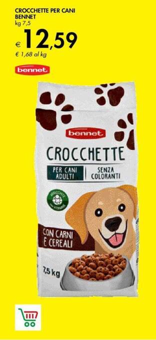 Bennet CROCCHETTE PER CANI BENNET kg 7,5 offerta