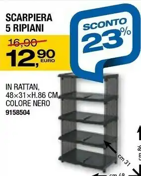 Scarpiera 5 Ripiani
