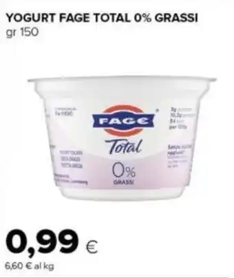 YOGURT FAGE TOTAL 0% GRASSI gr 150
