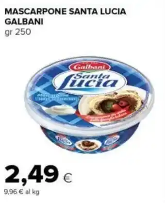 Tigre MASCARPONE SANTA LUCIA GALBANI gr 250 offerta