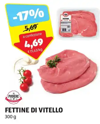 ALDI FETTINE DI VITELLO 300 g offerta