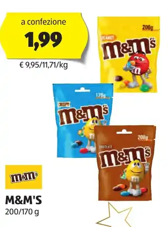ALDI M&M'S 200/170 g offerta