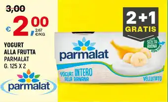 A&O YOGURT ALLA FRUTTA PARMALAT G. 125 X 2 offerta