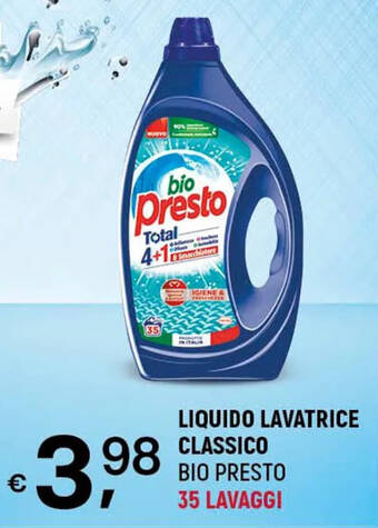 A&O LIQUIDO LAVATRICE CLASSICO BIO PRESTO 35 LAVAGGI offerta