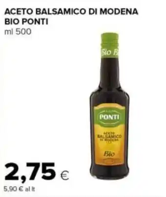 Tigre ACETO BALSAMICO DI MODENA BIO PONTI ml 500 offerta