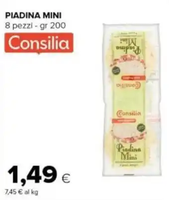 Tigre PIADINA MINI 8 pezzi - gr 200 Consilia offerta
