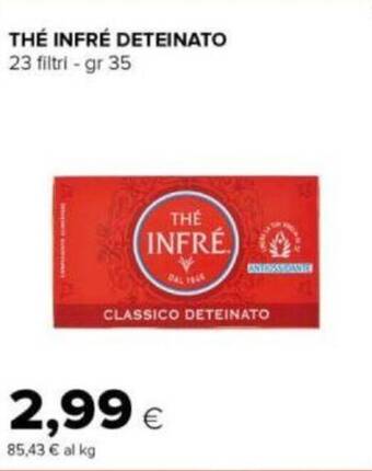 Tigre THÉ INFRÉ DETEINATO 23 filtri - gr 35 offerta
