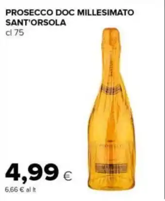 Tigre PROSECCO DOC MILLESIMATO SANT'ORSOLA cl 75 offerta