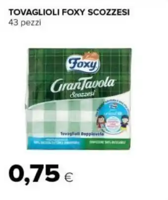 Tigre TOVAGLIOLI FOXY SCOZZESI 43 pezzi offerta