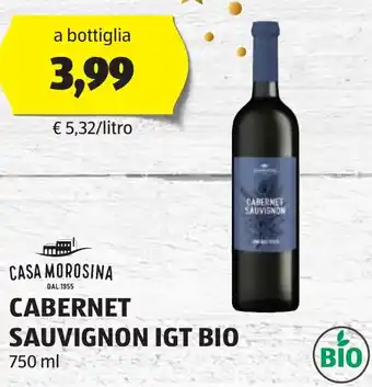 CASA MOROSINA CABERNET SAUVIGNON IGT BIO 750 ml