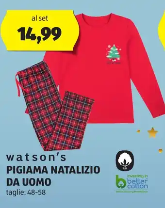 ALDI watson's PIGIAMA NATALIZIO DA UOMO 48-58 offerta