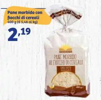 In'S Mercato Pane morbido con fiocchi di cereali 400 g offerta