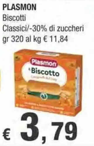 Crai PLASMON Biscotti gr 320 offerta
