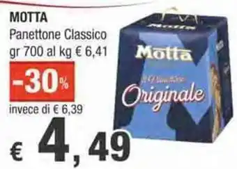 Crai MOTTA Panettone Classico gr 700 offerta