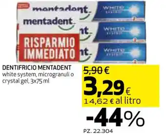 DENTIFRICIO MENTADENT 3x75 ml