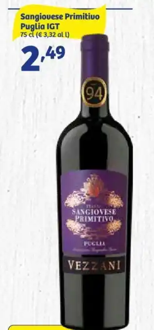 Sangiovese Primitivo Puglia IGT 75 cl