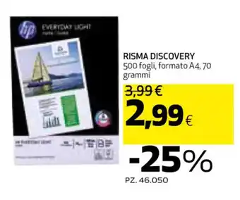 Ipercoop RISMA DISCOVERY 500 fogli offerta