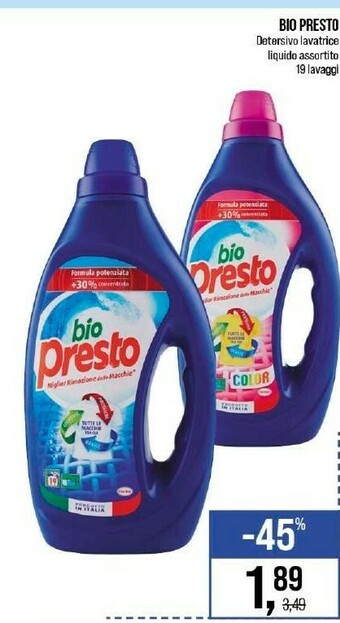 Caddy's Presto Detersivo lavatrice offerta