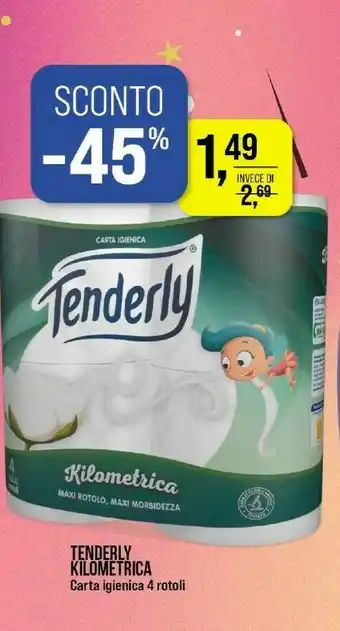 Caddy's Tenderly Carta igienica offerta