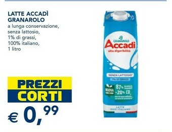 Esselunga Granarolo Accadì Latte offerta