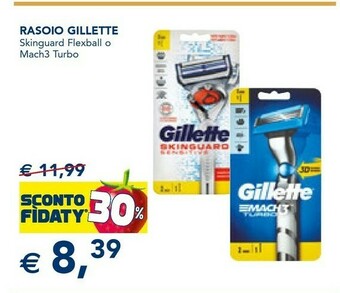 Esselunga Gillette Rasoio Skinguard Flexball offerta