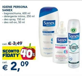 Esselunga Sanex Igiene Persona offerta