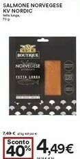 Coop Kv nordic Salmone Norvegese Affumicato offerta