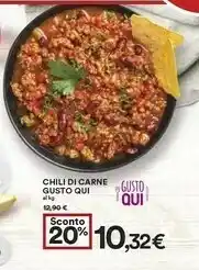 Coop Gusto Qui Chili Di Carne offerta