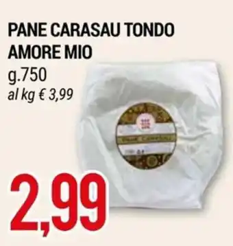 Hardis PANE CARASAU TONDO AMORE MIO g. 750 offerta