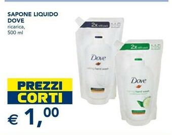 Esselunga Dove 8717163097700 Sapone Sapone Liquido 500 Ml 1 Pezzo(i) offerta