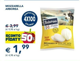 Esselunga Arborea Mozzarella offerta