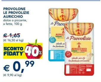 Esselunga Auricchio Provolone Piccante Le Provolizie 100 G(ml) offerta