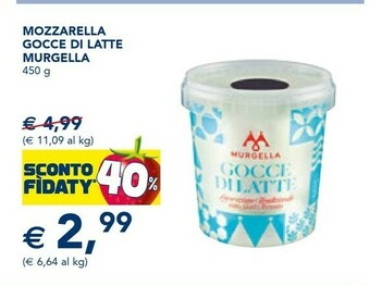 Esselunga Murgella Mozzarella Gocce Di Latte offerta