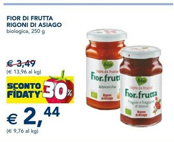 Rigoni Di Asiago Fior Di Frutta Ciliegie 250 G(ml)