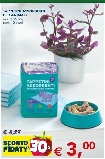 Esselunga Tappetini Assorbenti Per Animali offerta