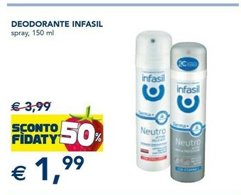 Esselunga Infasil Deodorante Spray offerta