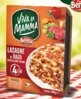 Ipercoop LASAGNE AL RAGÙ VIVA LA MAMMA FRATELLI BERETTA vaschetta 400 g offerta