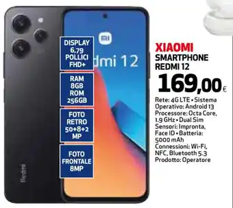Ipercoop XIAOMI SMARTPHONE REDMI 12 offerta