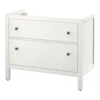 Hemnes mobile per lavabo con 2 cassetti, bianco, 100x47x83 cm