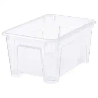 IKEA Samla contenitore, trasparente, 28x19x14 cm/5 l offerta