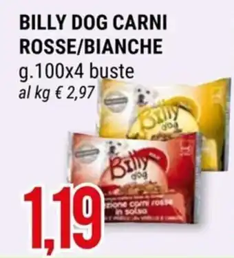 BILLY DOG CARNI ROSSE/BIANCHE g.100x4 buste