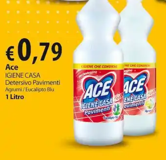 Extra Supermercati Ace IGIENE CASA Detersivo Pavimenti Agrumi/Eucalipto Blu 1 Litro offerta