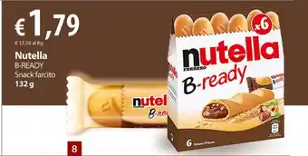 Extra Supermercati Nutella B-READY Snack farcito 132 g offerta