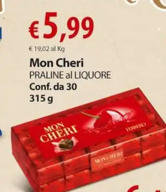 Extra Supermercati Mon Cheri PRALINE al LIQUORE 315 g offerta