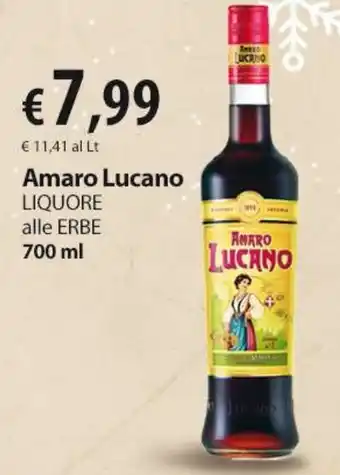Extra Supermercati Amaro Lucano LIQUORE alle ERBE 700 ml offerta